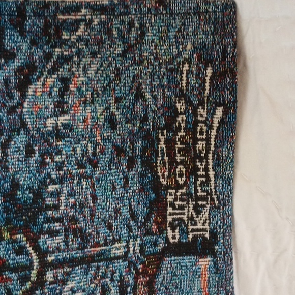 Thomas Kinkade Light Up Tapestry Wall Decor Night Before Christmas Snowman Home - Picture 4 of 9